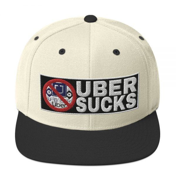 “UBER SUCKS” Embroidered Yupoong Snapback Hat - Image 35
