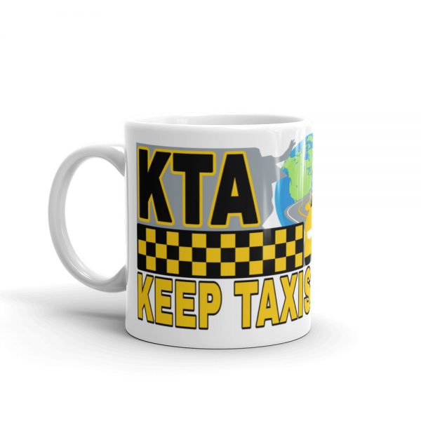 “KEEP TAXIS ALIVE – v1” Premium Glossy White Mug - Image 3