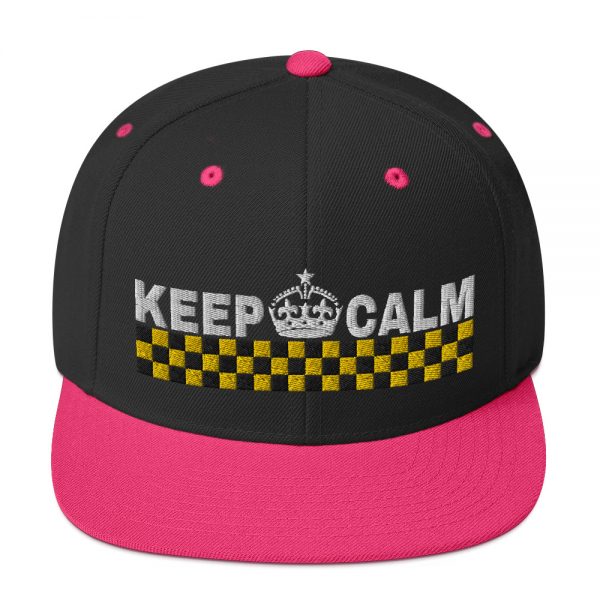 “KEEP CALM” Embroidered Yupoong Snapback Hat - Image 6