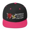 “I LOVE TAXI DRIVERS” Embroidered Yupoong Snapback Hat - Image 4