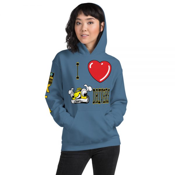 "I LOVE TAXI DRIVERS" Premium Soft & Heavy Blend Hoodie - Image 12
