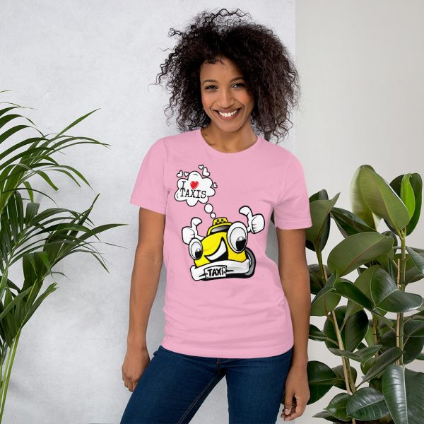 "I LOVE TAXIS" Premium Bright Color T-Shirt - Image 12