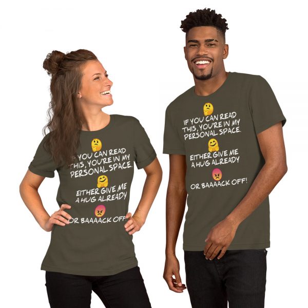 "MY PERSONAL SPACE" Premium Dark Color T-Shirt - Image 8