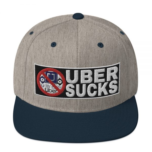 “UBER SUCKS” Embroidered Yupoong Snapback Hat - Image 27