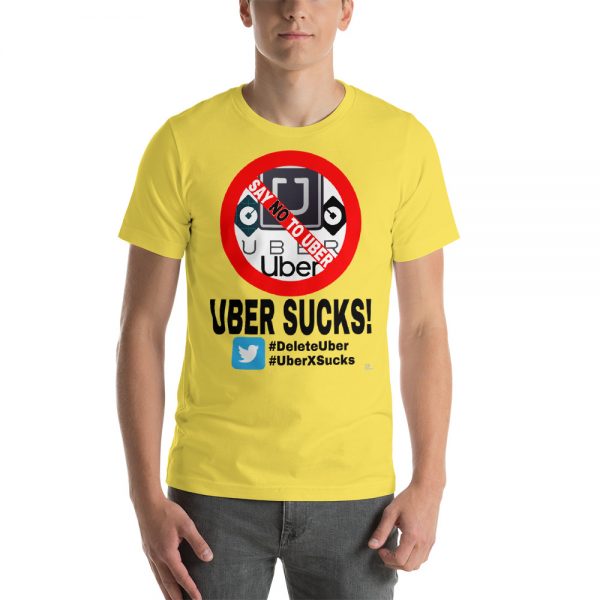 “UBER SUCKS!” Premium Bright Color T-Shirt - Image 10