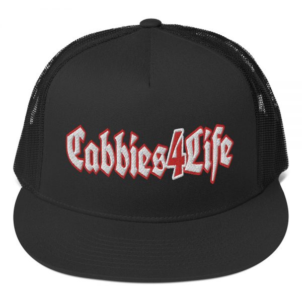 “CABBIES4LIFE” Embroidered Yupoong Trucker Cap - Image 3