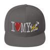 “I LOVE MY TAXI” Embroidered Yupoong Snapback Hat - Image 14