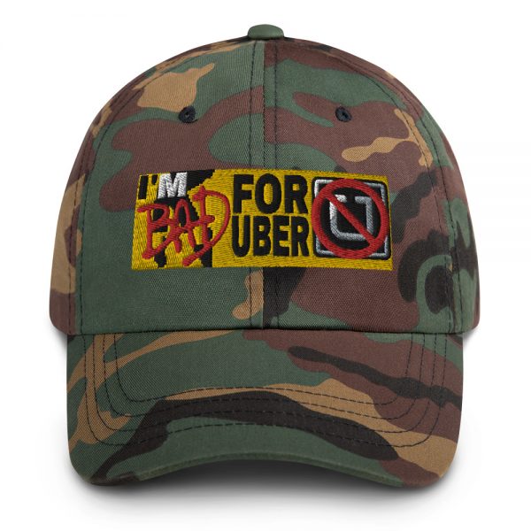 “I’M BAD FOR UBER” Embroidered Yupoong Dad Hat - Image 4
