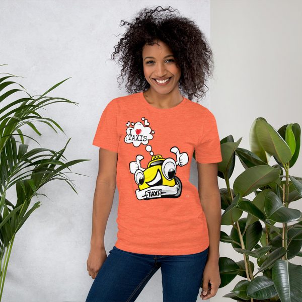 "I LOVE TAXIS" Premium Bright Color T-Shirt - Image 9