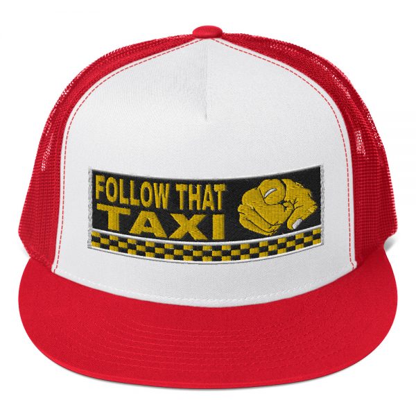 “FOLLOW THAT TAXI” Embroidered Yupoong Trucker Cap - Image 7