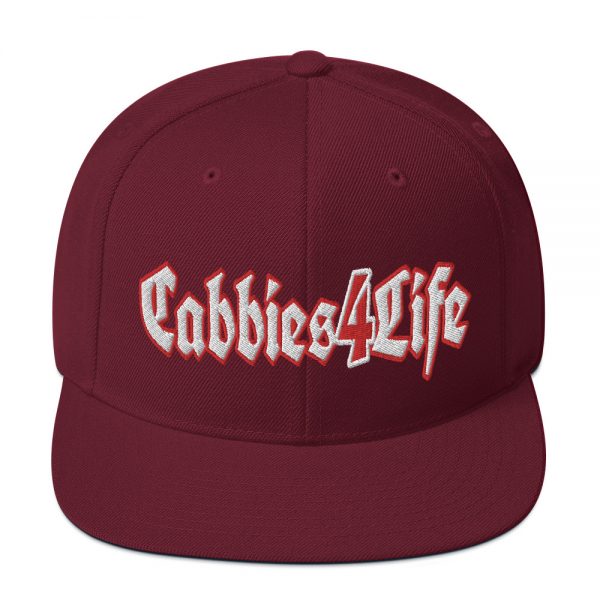 “CABBIES4LIFE” Embroidered Yupoong Snapback Hat - Image 37