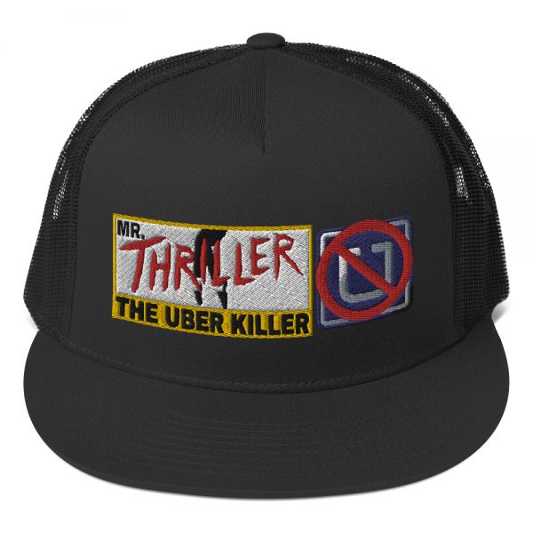 “MR. THRILLER, THE UBER KILLER” Embroidered Yupoong Trucker Cap - Image 3