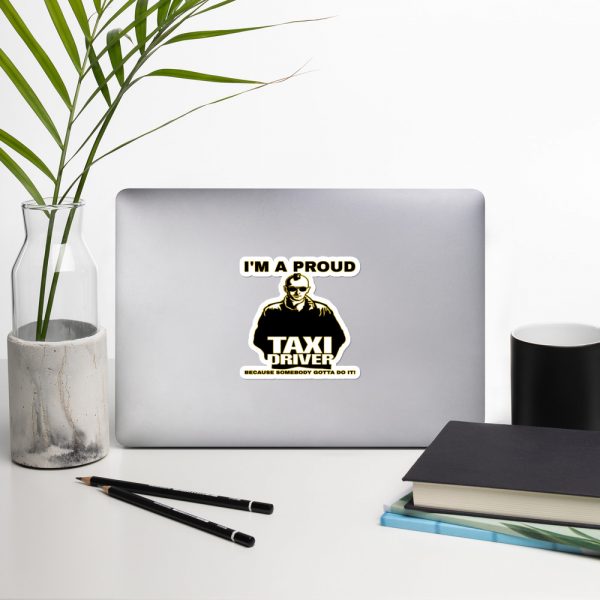 “I'M A PROUD TAXI DRIVER” Premium Kiss Cut Emblem Stickers - Image 6