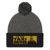 “I’M THE TAXI DRIVER” Embroidered Pom-Pom Beanie - Image 4