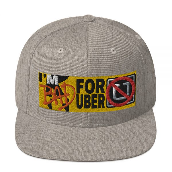 “I'M BAD FOR UBER” Embroidered Yupoong Snapback Hat - Image 25