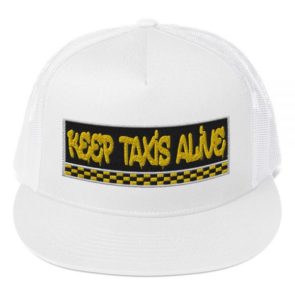 “KEEP TAXIS ALIVE – v3” Embroidered Yupoong Trucker Cap - Image 9
