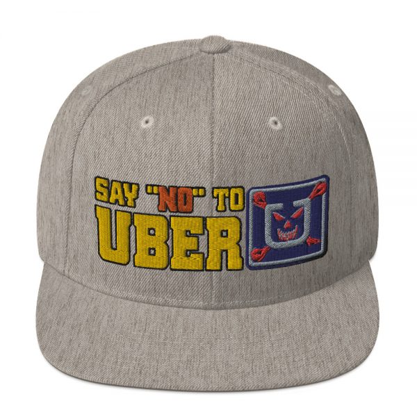 “SAY NO TO UBER - v1” Embroidered Yupoong Snapback Hat - Image 26