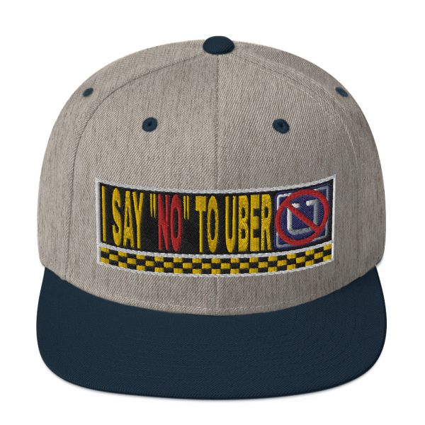 “I SAY NO TO UBER” Embroidered Yupoong Snapback Hat - Image 28