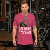 "GET THERE SAFELY IN A TAXI" Premium Dark Color T-Shirt - Image 12