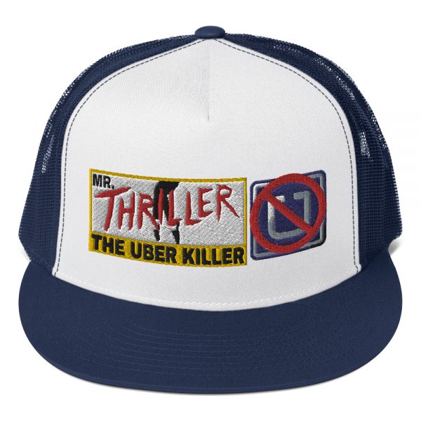 “MR. THRILLER, THE UBER KILLER” Embroidered Yupoong Trucker Cap - Image 7
