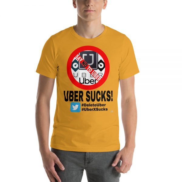 “UBER SUCKS!” Premium Bright Color T-Shirt - Image 11