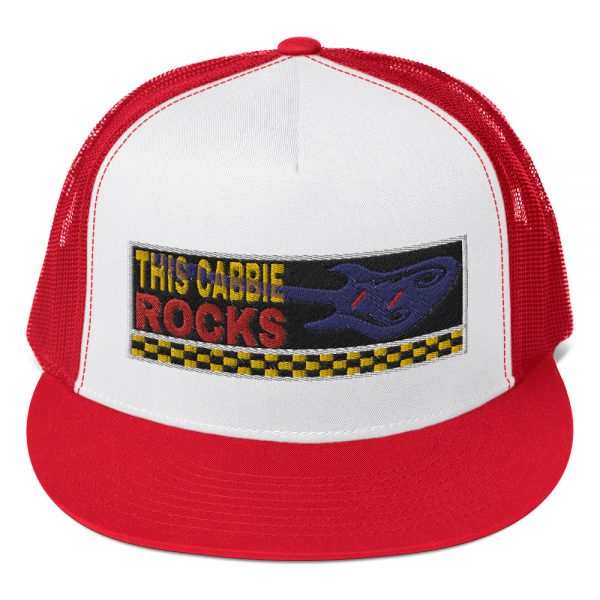 “THIS CABBIE ROCKS” Embroidered Yupoong Trucker Cap - Image 7