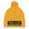 “MAKE TAXIS GREAT AGAIN” Embroidered Pom-Pom Beanie - Image 14