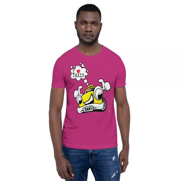 "I LOVE TAXIS" Premium Dark Color T-Shirt - Image 31