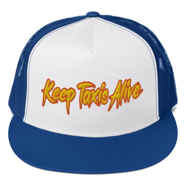 “KEEP TAXIS ALIVE – v2” Embroidered Yupoong Trucker Cap - Image 8