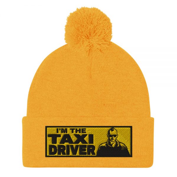 “I’M THE TAXI DRIVER” Embroidered Pom-Pom Beanie - Image 11