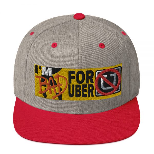 “I'M BAD FOR UBER” Embroidered Yupoong Snapback Hat - Image 29