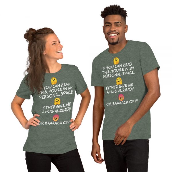 "MY PERSONAL SPACE" Premium Dark Color T-Shirt - Image 7