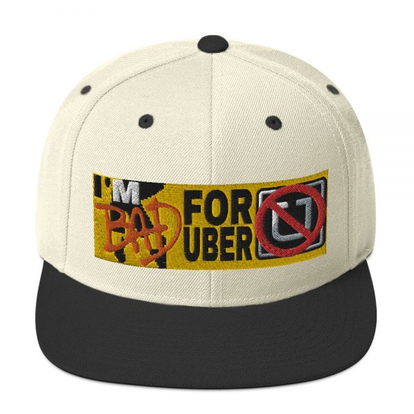 “I'M BAD FOR UBER” Embroidered Yupoong Snapback Hat - Image 35