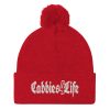 “CABBIES4LIFE” Embroidered Pom-Pom Beanie - Image 10