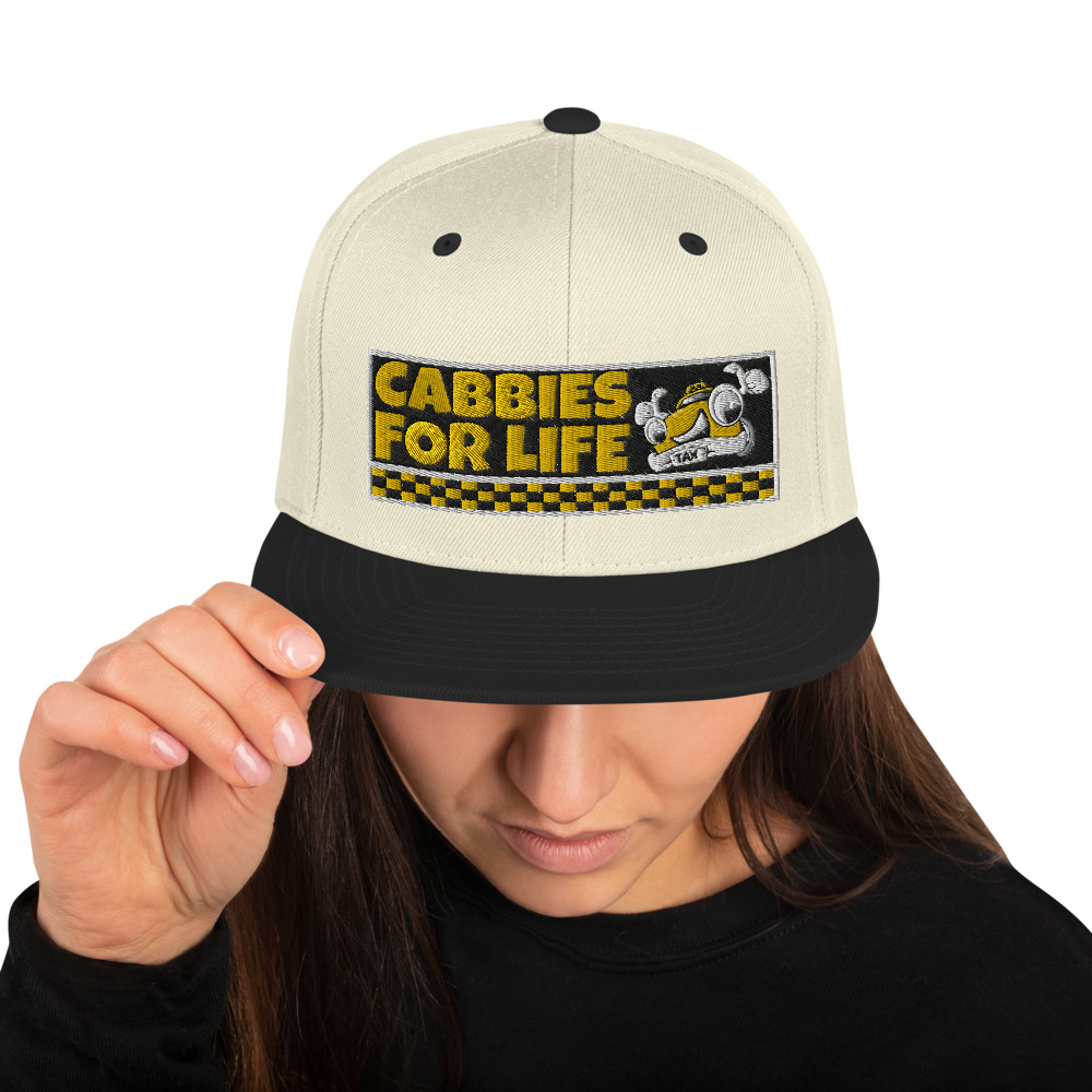 “CABBIES FOR LIFE” Embroidered Yupoong Snapback Hat
