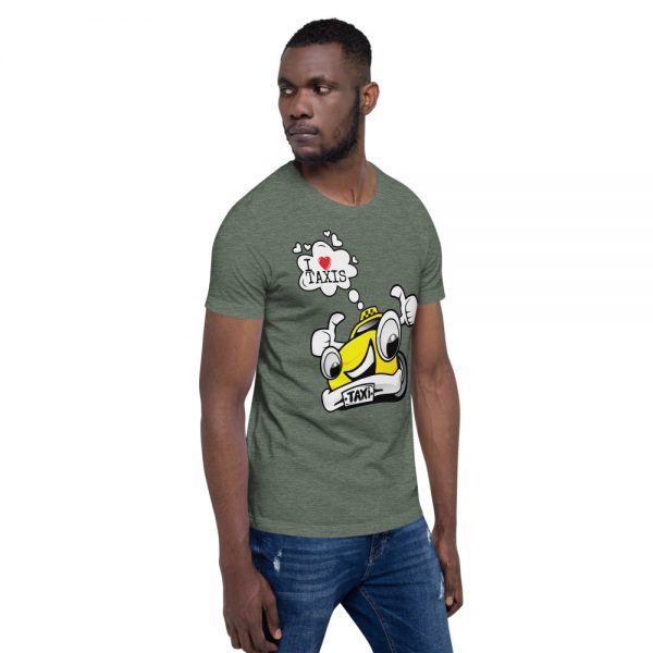 "I LOVE TAXIS" Premium Dark Color T-Shirt - Image 6