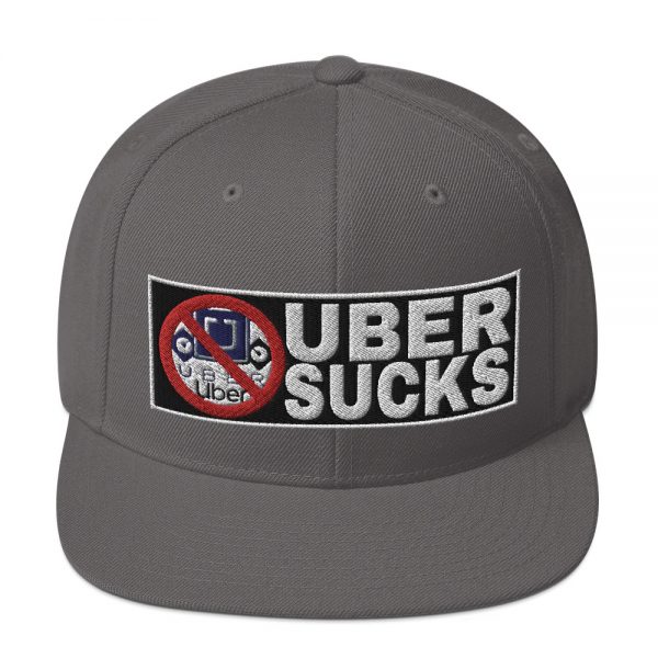 “UBER SUCKS” Embroidered Yupoong Snapback Hat - Image 13