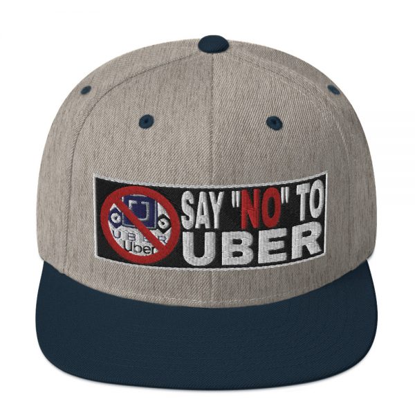 “SAY NO TO UBER - v2” Embroidered Yupoong Snapback Hat - Image 27