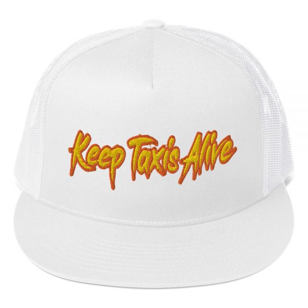 “KEEP TAXIS ALIVE – v2” Embroidered Yupoong Trucker Cap - Image 9