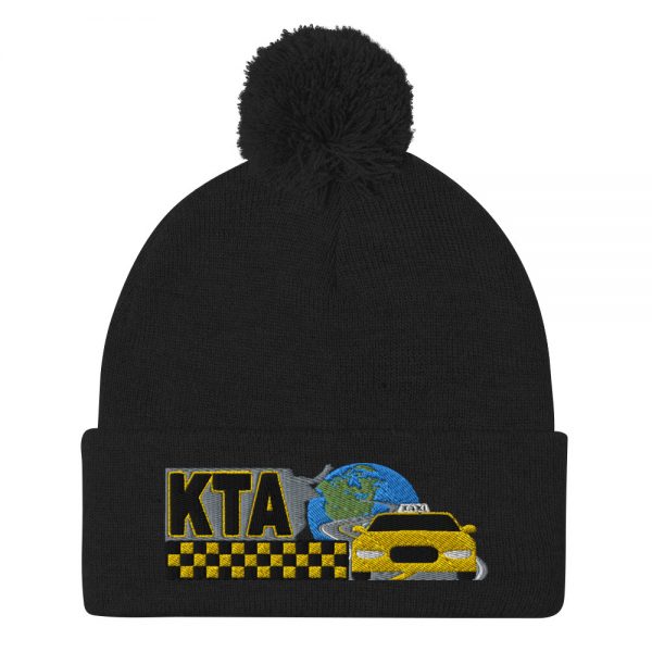 “KEEP TAXIS ALIVE – v1” Embroidered Pom-Pom Beanie - Image 2