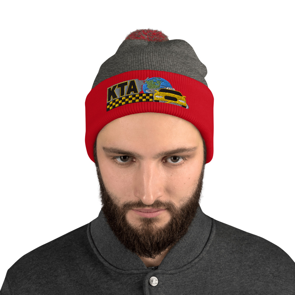 “KEEP TAXIS ALIVE – v1” Embroidered Pom-Pom Beanie