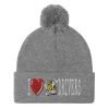 “I LOVE TAXI DRIVERS” Embroidered Pom-Pom Beanie - Image 7