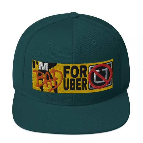 “I'M BAD FOR UBER” Embroidered Yupoong Snapback Hat - Image 22