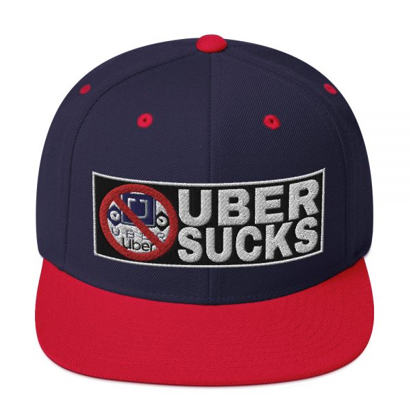 “UBER SUCKS” Embroidered Yupoong Snapback Hat - Image 19