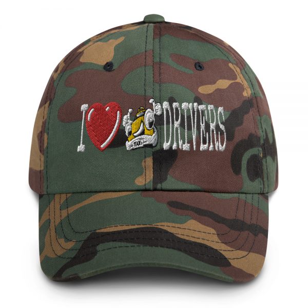 “I LOVE TAXI DRIVERS” Embroidered Yupoong Dad Hat - Image 4
