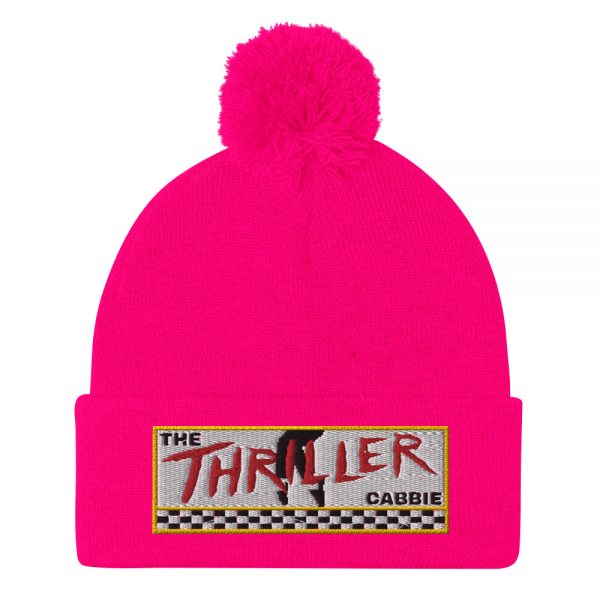 “THE THRILLER CABBIE” Embroidered Pom-Pom Beanie - Image 11