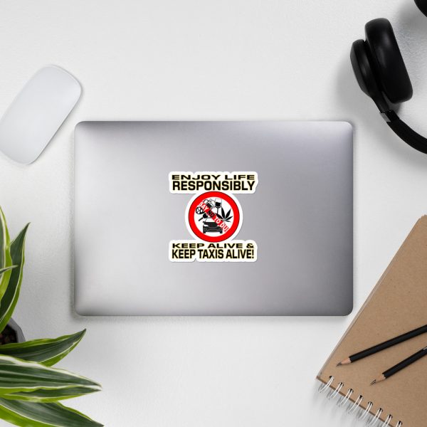 “ENJOY LIFE RESPONSIBLY” Premium Kiss Cut Emblem Stickers - Image 7