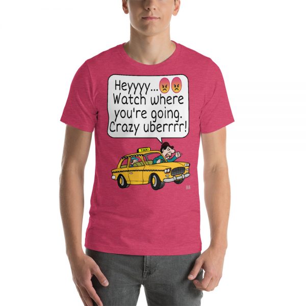 "CRAZY UBERRRR" Premium Dark Color T-Shirt - Image 12