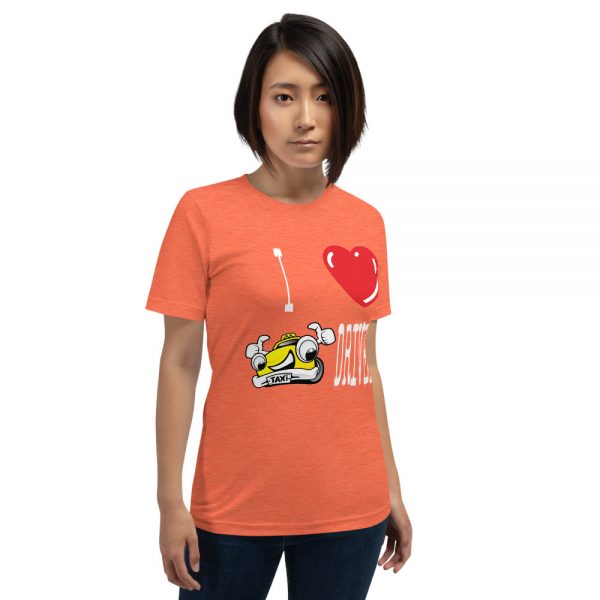 "I LOVE TAXI DRIVERS" Premium Dark Color T-Shirt - Image 8