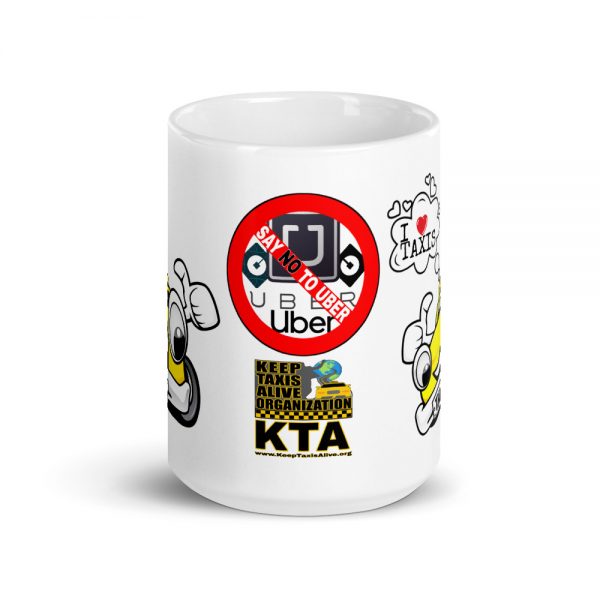 “I LOVE TAXIS” Premium Glossy White Mug - Image 6